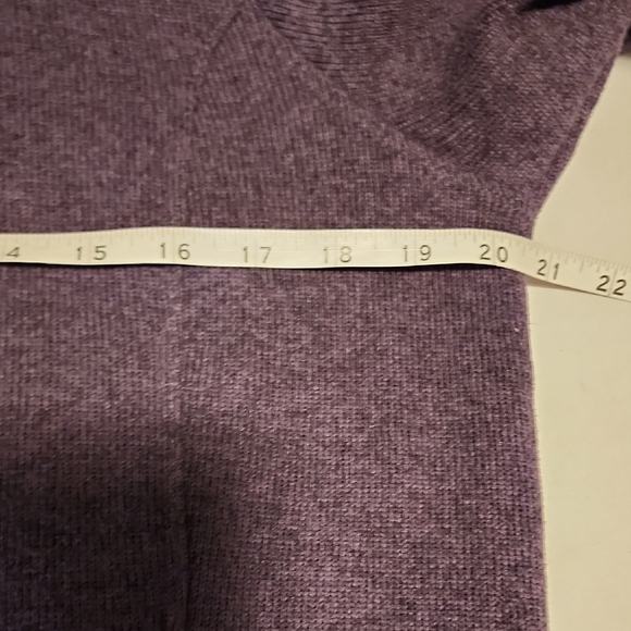 The North Face Unique Heathered Purple Knit Hoodie In Med - Picture 5 of 6